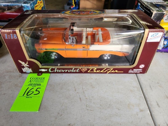 Road Legends 1956 Chevy Bel Air Convertible Orange/white 1:18 Scale