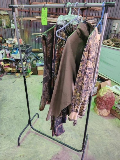Hunting Clothes & Clothes Rack