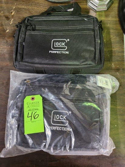 2 Glock Double Pistol Cases - New
