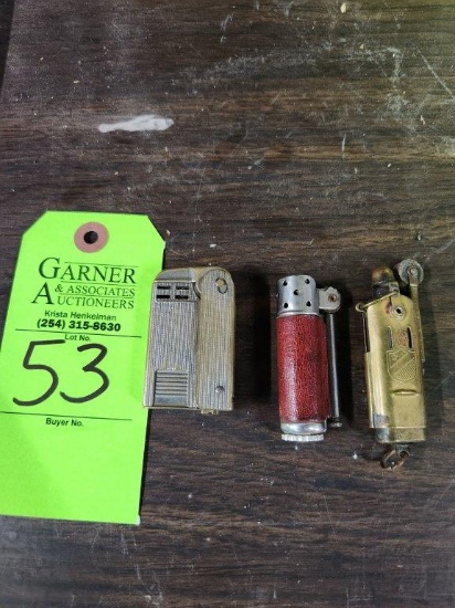 3 Vintage Trench Lighters