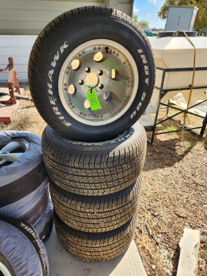 Fire Hawk Indy 500 P295/50R15 1055MTS Set of 4 Wheels & Tires