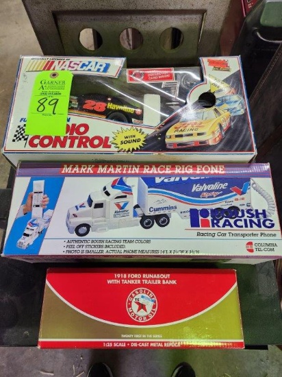 Nascar Radio Control Car, Mark Martin Rig Race Fone, 1918 Ford Runabout Tanker