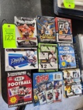 9 Boxes of Football Cards
