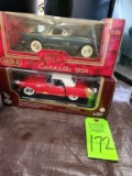 Collectible Die-Cast Cars- 1954 Corvette & 1955 Thunderbird