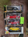 4 Collectible Die-Cast Cars