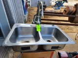 Stainless Steel Kitchen Sink & Faucet