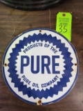 Pure Oil Company Porcelain Sign