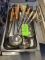 Tray of Stainless Steel Ladles