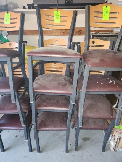 4 Restaurant Padded Chairs