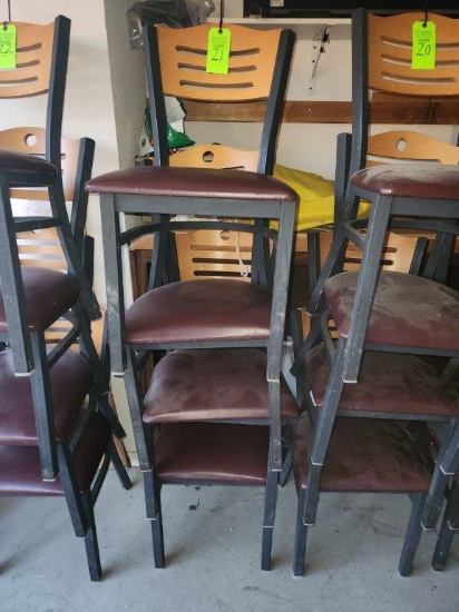 4 Restaurant Padded Chairs