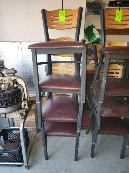 4 Restaurant Padded Chairs