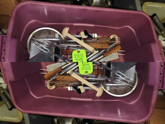 Tote of Utensils