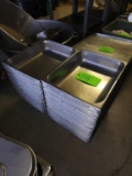 2 Stacks of SS Steam Table Inserts