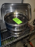 Steamer Insert Trays & 2 Misc. Steamer Lids