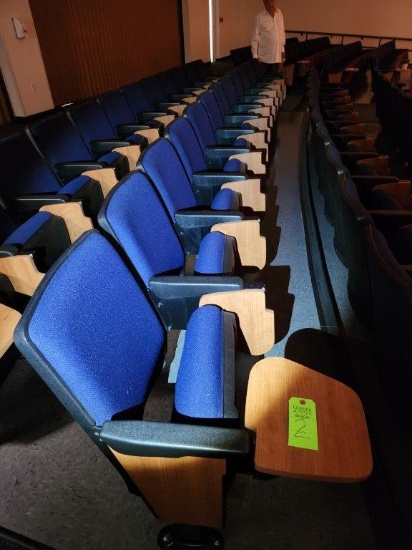 Auditorium / Theater Seating with Writing Pad - 12 Chairs