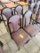 4 Restaurant Padded Chairs