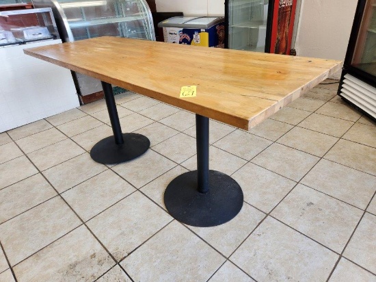 Large Pedestal Table 7' x 3'