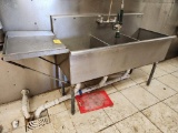 Stainless Steel 3 Compartment Sink
