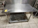 Stainless Steel Top Table 4'
