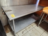 Stainless Steel Top Table 6'