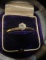 14K Gold with Solitaire Diamond Old European