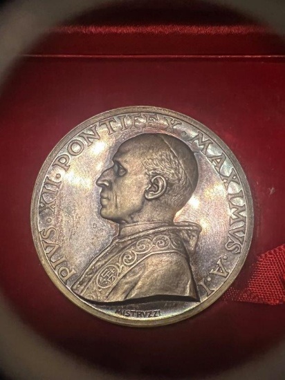 Pivs XII (1939-1958) 1939 Jubileum Medal, Mistruzzi, 1939 For the election as Pope