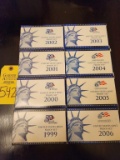1999 - 2006 Complete Set of United States Mint Proof Sets
