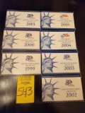 1999 - 2005 Complete Set of United States Mint Proof Sets