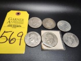 2 - 1971 & 4 -1974 Eisenhower Dollars