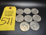 3 - 1977,  5 - 1978, & 4 1776-1976 Eisenhower Dollars