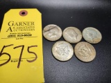 5 - 1967, 1968, 1969 Kennedy Half Dollars - Silver