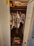 Contents of Closet - Misc. Tablecloths, Curtains, & Embroidered pieces.