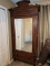 Antique Armoire with Beveled Mirror