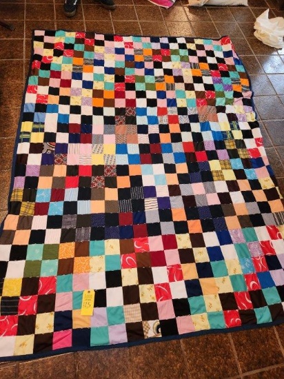 Patchwork Squares Quilt 97"x74"