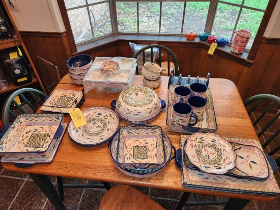 Temp-Tations Presentable Ovenware Old World Blue - Large Set
