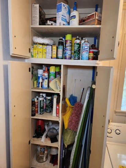 Contents of Laundry Room Cabinet