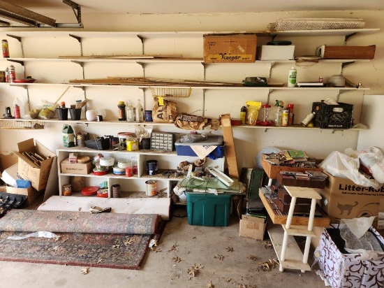 Contents of East Wall in Garage
