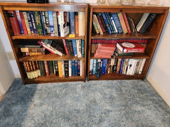 2 Book Shelves & Contents