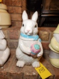 David's Cookies Easter Rabbit Cookie Jar
