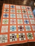 Multi Color Ohio Star Quilt 88