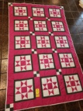 Pink Ohio Star Quilt 93