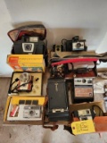 Box of Vintage Cameras
