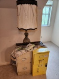 2 Small Filing Cabinets & Lamp