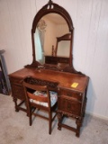 Antique Dresser with Chair