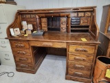 Bradford Oak Roll Top Desk
