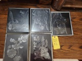 5 Pcs. Scratch Art by Joan McDonald 1995+