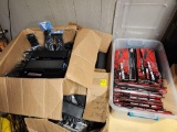 Guitar Foot Rests & Straps - 1 Tote & 3 Boxes