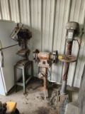 2 Drill Presses & Grinder