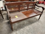 Wooden Park Bench