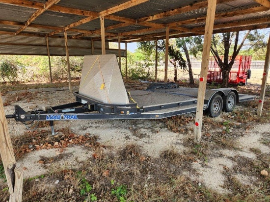 20' Load Trail Car Hauler Trailer, Metal Floor & Winch